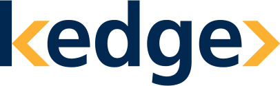 Logo van Kedge, veiligheid op hoog niveau.